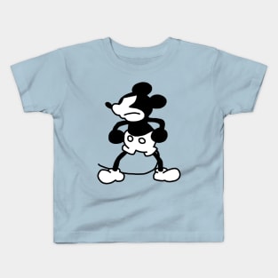 Mad Mouse in Steamboat Willie 1928 Kids T-Shirt